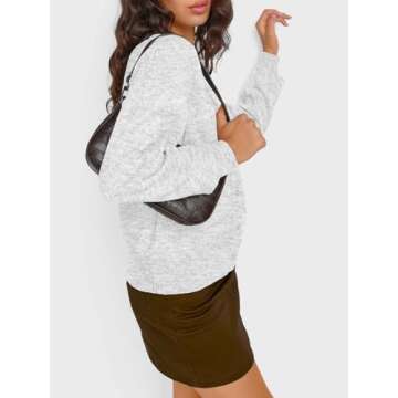 Trendy Queen Cropped Cardigan Sweaters for Women Lightweight Crop Cotton Knit Y2k Fall Outfits Fashion Clothes 2025 Grey S