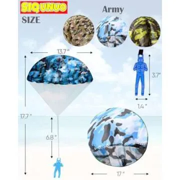 SIQUNUO Parachute Toys - Fun Outdoor Games for Kids