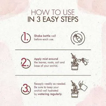 Organic Ready to Spray Orchid Food Mist - Bloom Booster Fertilizer for Orchids in Pots - Plant Nutrients for Healthy Flower & Reblooms (8 oz)