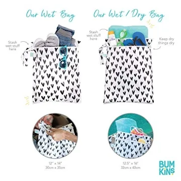 Bumkins Disney Waterproof Wet Bag for Travel and Diapers
