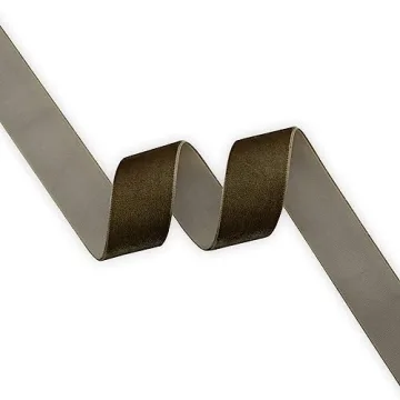 Dk Khaki Velvet Ribbon 10 Yards for Crafts and Decor