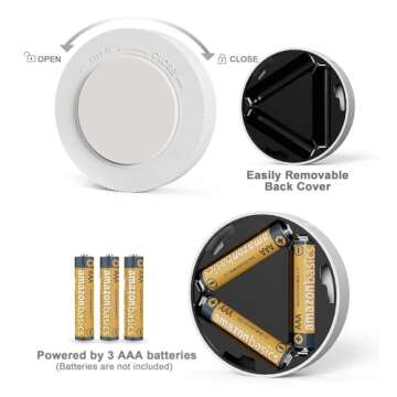 UMECORE Tap Light Push Lights, Under Cabinet Lights Touch Lights Push Button Light Battery Operated ...