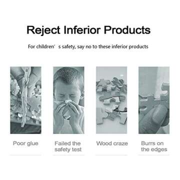 TOP BRIGHT 24 Piece Toddler Puzzles 3 Year Old - Wooden Jigsaw Puzzles for Kids Ages 4-8 - Forest Animals