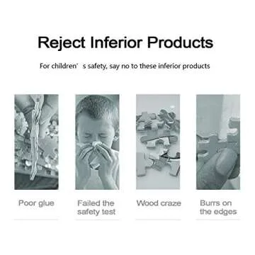 TOP BRIGHT 24 Piece Toddler Puzzles 3 Year Old - Wooden Jigsaw Puzzles for Kids Ages 4-8 - Forest Animals