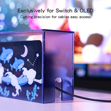 GeekShare Cute Shark Acrylic Dust Cover for Switch Dock