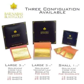 Barnabas Blattgold Edible Gold Leaf - Cake Decorations