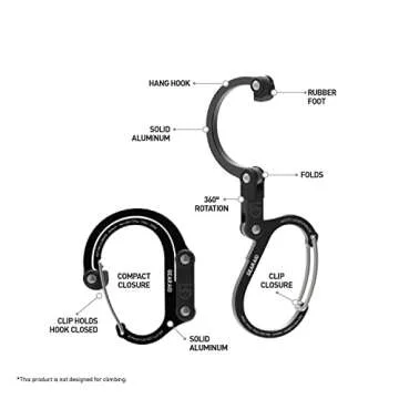 GEAR AID HEROCLIP 3-in-1 Carabiner for All Your Needs
