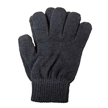 A&R Sports Black Knit Gloves, One Size Fits All