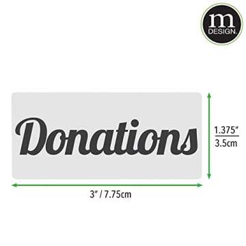 mDesign Home Organization Labels - 32 Count for Easy Sorting