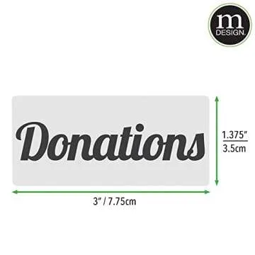 mDesign Home Organization Labels - 32 Count for Easy Sorting