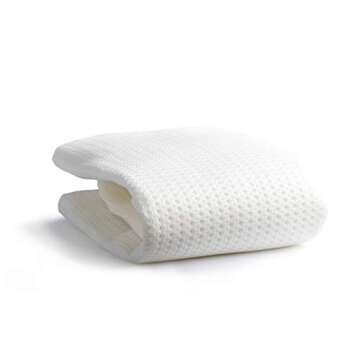 Lullaby Earth Breathe Safe Air Breathable Crib Mattress Pad, Removable Mattress Cover with Waterproof Layer for Baby and Toddler Beds, Standard Crib Size White