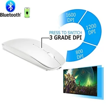 KLO Bluetooth Mouse for MacBook Pro & Air - Rechargeable