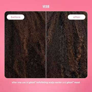 VERB Ghost Hair Mask - Vegan Deep Conditioning Hair Treatment – Repair Hair Mask for Damaged Hair – Intense Hydration Mask with Moringa Oil Defrizzes and Promotes Shine, 6.3 fl oz