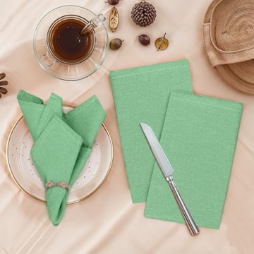 Ruvanti Cloth Napkins Set of 12, 18x18 Reusable Napkins Cloth Washable, Soft & Durable Table Napkin,...