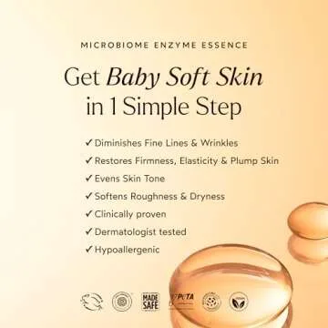 True Botanicals Microbiome Enzyme Essence | Hydrating & Resurfacing Benefits for All Skin Types | Gives a Dewy Looking Complexion | Dermatologist Tested, All Natural, Vegan | 4 fl oz | 118 ml