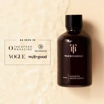True Botanicals Microbiome Enzyme Essence | Hydrating & Resurfacing Benefits for All Skin Types | Gives a Dewy Looking Complexion | Dermatologist Tested, All Natural, Vegan | 4 fl oz | 118 ml