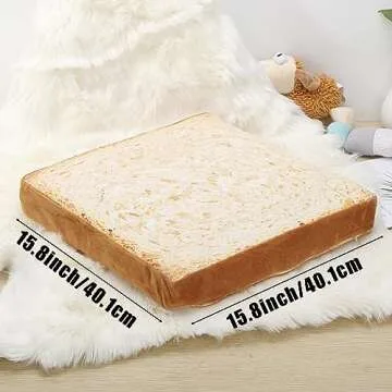 Gefryco Cat Beds for Indoor Cats, Pet Mats Cushion for Cat and Small Dogs Creative Toast Bread Slice Mattress (Sponge Core)