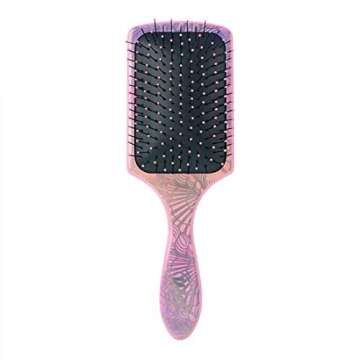 Wet Brush Paddle Detangler Hair Brush, Sea Shells - Ultra-Soft IntelliFlex Bristles with AquaVent Design - Spread Hair Treatments Evenly - Pain-Free Hair Brush for Women, Men, Wet and Dry Hair