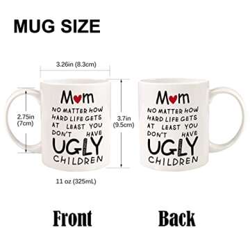 Valentines Day Gifts for Mom Wife Women,Mom Valentines Day Gifts from Daughter Son,Mom Birthday Gifts,Birthday Gifts for Mom,Unique Moms Presents Ideas Mothers Day Gifts for Mom,11oz Funny Coffee Mug