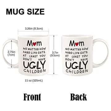Valentines Day Gifts for Mom Wife Women,Mom Valentines Day Gifts from Daughter Son,Mom Birthday Gifts,Birthday Gifts for Mom,Unique Moms Presents Ideas Mothers Day Gifts for Mom,11oz Funny Coffee Mug