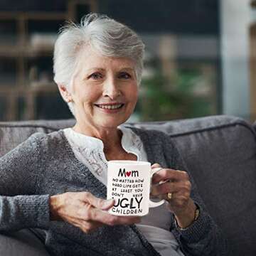 Valentines Day Gifts for Mom Wife Women,Mom Valentines Day Gifts from Daughter Son,Mom Birthday Gifts,Birthday Gifts for Mom,Unique Moms Presents Ideas Mothers Day Gifts for Mom,11oz Funny Coffee Mug