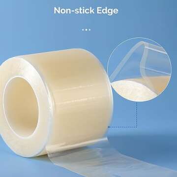JMU Clear Barrier Film Tattoo 4" x 6", 1200 Sheets Barrier Tape for Dental Medical Tattoo Use