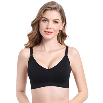 Suekaphin Nursing Bra 5pack Wireless Deep V Neck Bralette