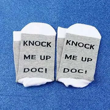 JXGZSO Lucky IVF Transfer Socks - Knock Me Up Doc
