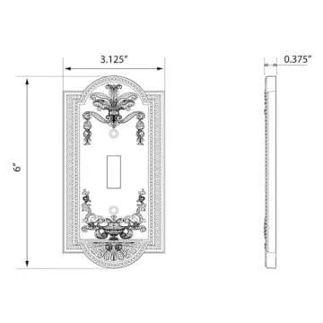 Nostalgic Warehouse Meadows Light Switch Cover Plate
