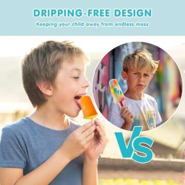 Miaowoof Silicone Popsicles Molds for Toddlers, 8-Cavity Non-BPA Premium Silicone Small Popsicle Molds, Ice Pop Mold with 8 Colorful Reusable Sticks for Kids (Red)