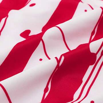 MOOSLOVER Women's Shirred Bandeau Bikini Top High Waisted Bottom 2 Piece Swimsuits Bikini Set(S,Blue red)