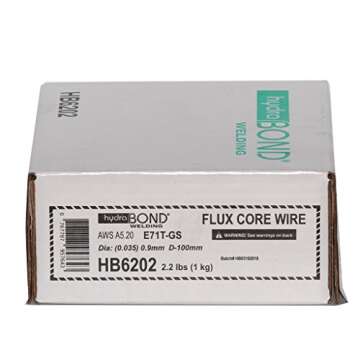 HB6202 Flux Core Welding Wire E71T-GS (.035 X #2) - 2.2 lbs