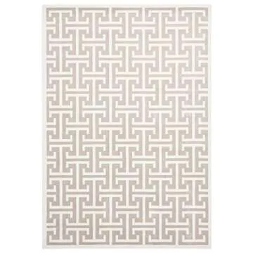 Abani Contemporary 3D Beige & White Geometric Area Rug - Modern 5'3"x7'6" Arto Collection Neutral Rug Rugs
