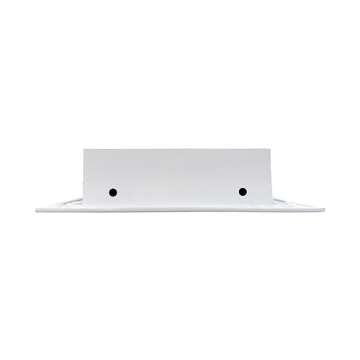 BUILDMART - 12x6 Modern AC Vent Cover - Decorative White Air Vent - Standard Linear Slot Diffuser - Register Grille for Ceiling, Walls & Floors - Texas Buildmart