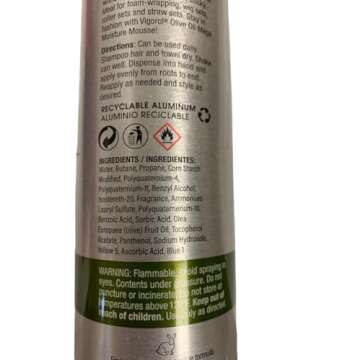 Vigorol Mousse Olive Oil 12 Oz.