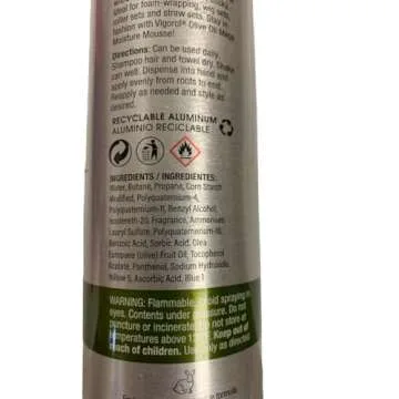 Vigorol Mousse Olive Oil 12 Oz.