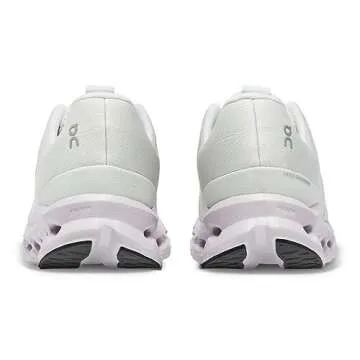 On Women's Cloudsurfer Sneaker, White/Frost, 8.5