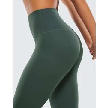 CRZ YOGA Butterluxe High Waisted Lounge Legging 25" - Buttery Soft Workout Yoga Pants for Women Dark Forest Green Small