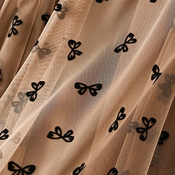 Dirholl A-Line Thick Fabric Khaki Midi Skirt for Women