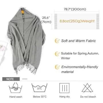 FURTALK Winter Scarf for Women Pashmina Shawl Wraps Cashmere Feel Warm Fashion Blanket Scarves