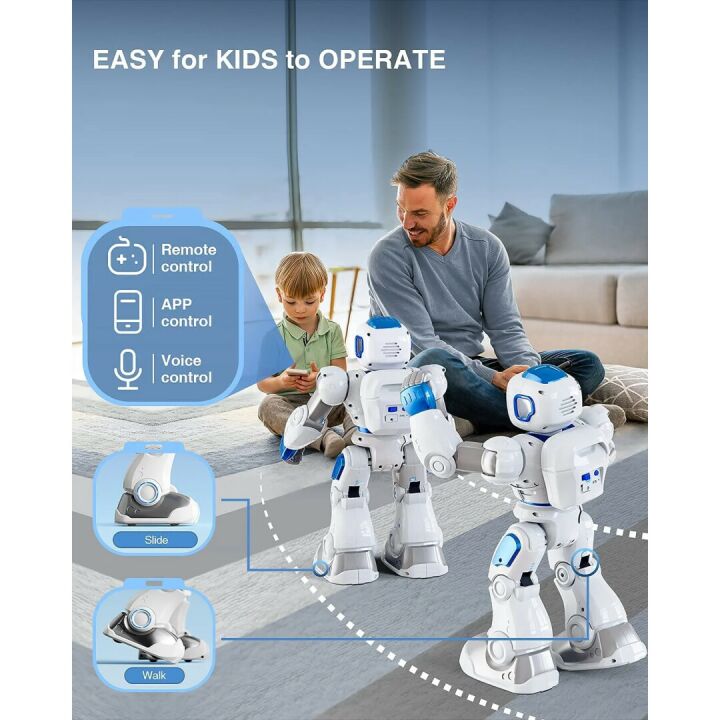 Ruko 1088 Smart Robot for Kids - Voice & App Control