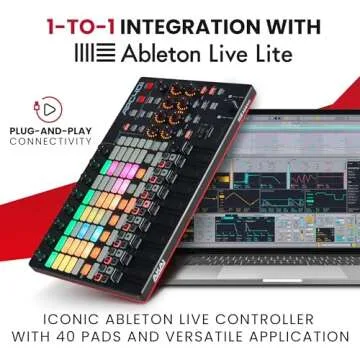 Akai Professional APC40 MKII - USB MIDI Controller with Clip Launch Matrix and Pro Software Suite In...