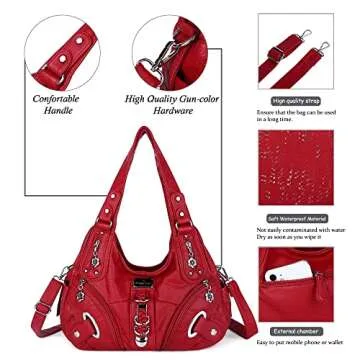 Angelkiss Vintage Hobo Bag - Stylish Everyday Use