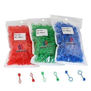 Boeray 800pcs M6 M8 M10 Polyethylene Plastic Oil Grease Gun Zerk Fitting Dust Cover Cap Cover Assortment Kits,Red Blue Green