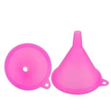 Mirenlife Candy Colors Plastic Funnel Set for Kitchen Tools