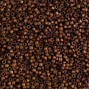Miyuki Delica 11/0 Seed Beads - Matte Met Bronze Gold Iris - 5g