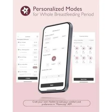 Momcozy Breast Pump Hands Free Upgraded Mobile Flow | M9, App Discreet Control with Personalized Multi-Modes & 15 Levels, Wearable Breast Pump 24mm, 2 Pack Cozy Red