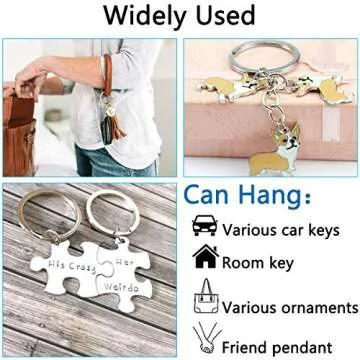 Key Chains for Crafts, 30Pcs Keychain Rings Chain, Split Key Ring Suitable for Keychain, Crafts, Jewelry Making and DIY （Gold and silver）