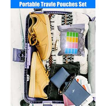 SEQUHITKU 17 Pack Travel Pouches for Toiletries