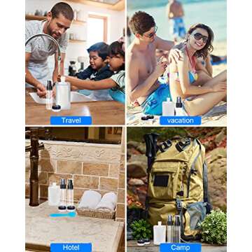 SEQUHITKU 17 Pack Travel Pouches for Toiletries